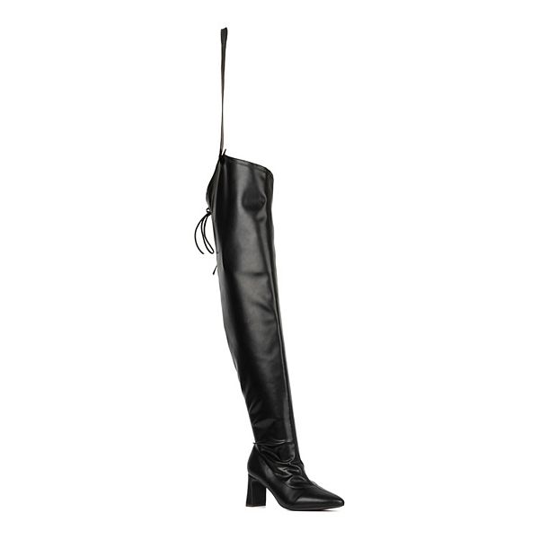 Wide with hotsell thigh high boots