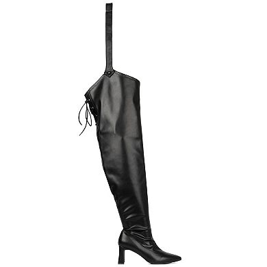 Fashion to Figure Krista Women's Extra Wide Calf Thigh-High Boots