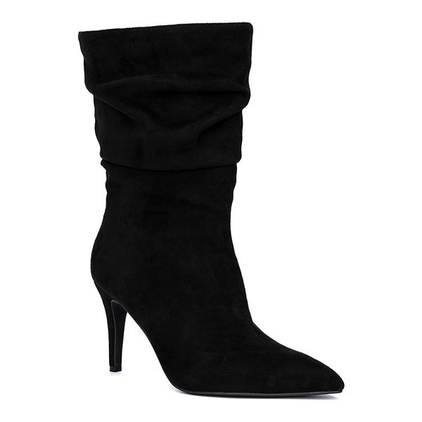 Fashion to Figure Fiona Women's Heeled Mid Calf Boots