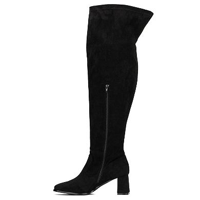 Fashion to Figure Natalia Women's Extra Wide Calf Knee-High Boots