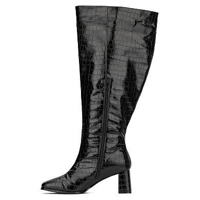 Fashion to Figure Milan Women's Extra Wide Calf Knee-High Boots