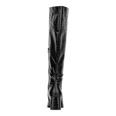 Fashion to Figure Milan Women's Extra Wide Calf Knee-High Boots