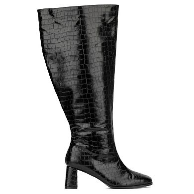 Fashion to Figure Milan Women's Extra Wide Calf Knee-High Boots