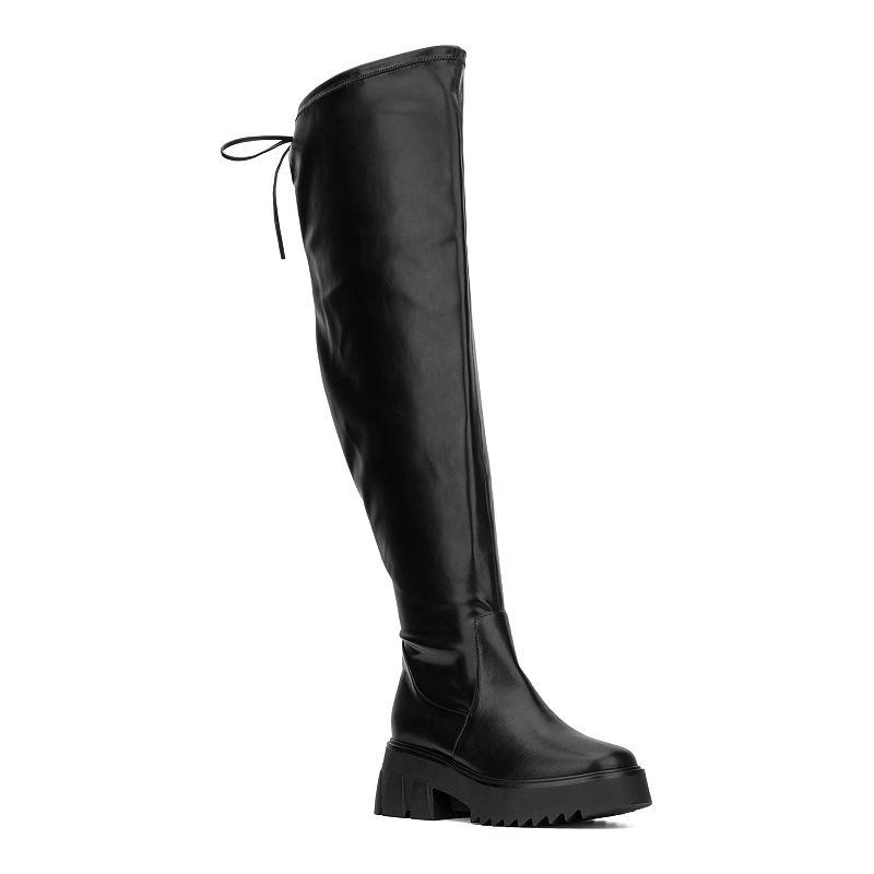Fashion to Figure Nadine Womens Extra Wide Calf Thigh-High Boots, Size: 7 