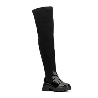 Fashion to Figure Odelia Women's Extra Wide Calf Thigh-High Boots
