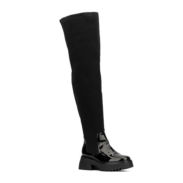 Extra wide leg hot sale thigh high boots