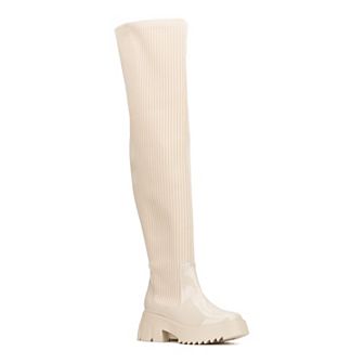 Fashion to Figure Odelia Women's Extra Wide Calf Thigh-High Boots