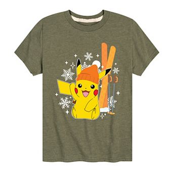 Boys 8-20 Pokemon Pikachu Skii Tee
