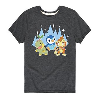 Boys 8-20 Pokemon Sinnoh Winter Group Tee