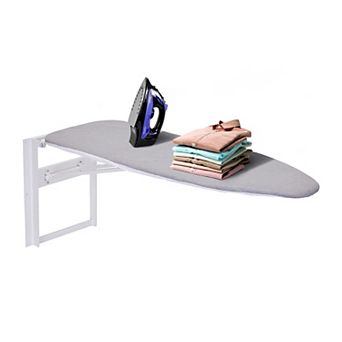 Ivation Ironing Board, Wall Mount Foldable Ironing Board for Home, Apartment & More
