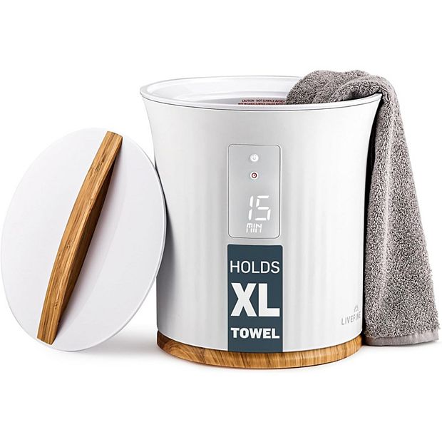 LiveFine Towel Warmer, Bucket Style Heater w/LED Display Fits 40” x 70”  Towel
