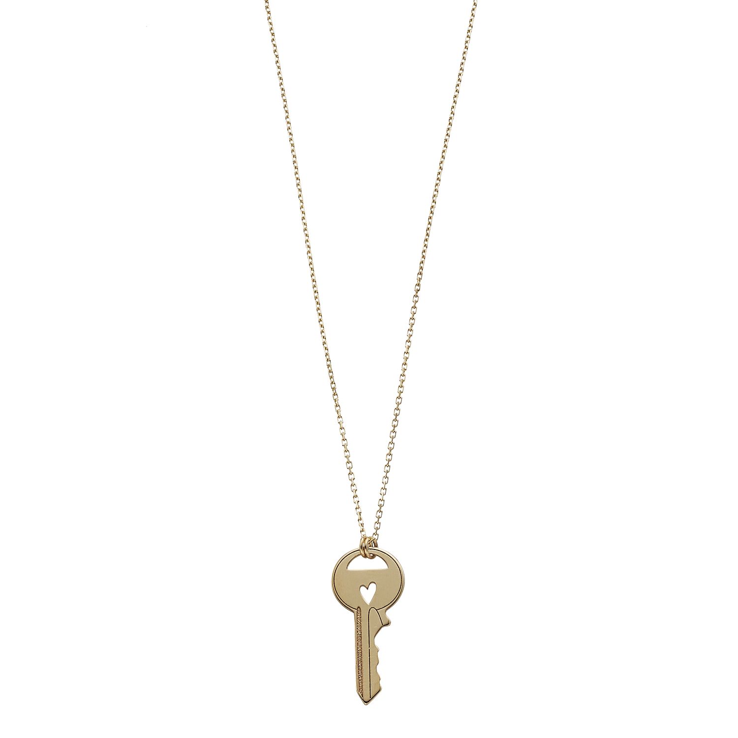 Key Shaped Pendant Necklace