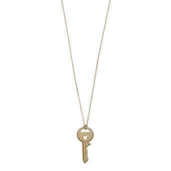 Karat Rush 14k Gold Key Pendant Necklace