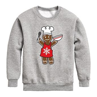 Boys 8-20 Gingerbread Cookie Baking Fleece Graphic Top
