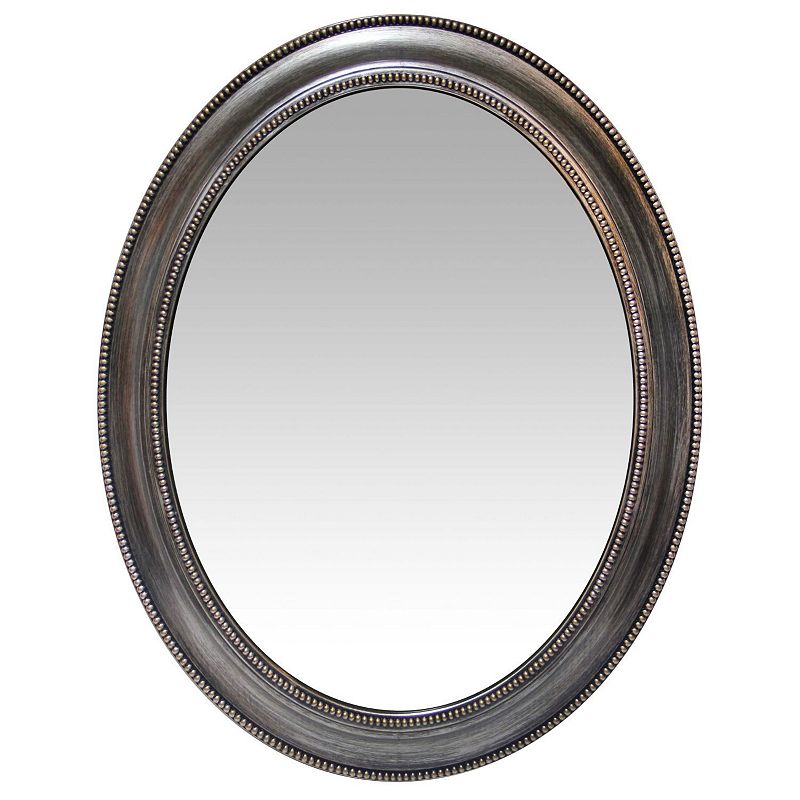 30" Sonore Antique Oval Wall Mirror Silver - Infinity Instruments: Modern Style, No Assembly, Wall Mounted