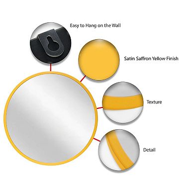 Infinity Instruments Adara Round Wall Mirror