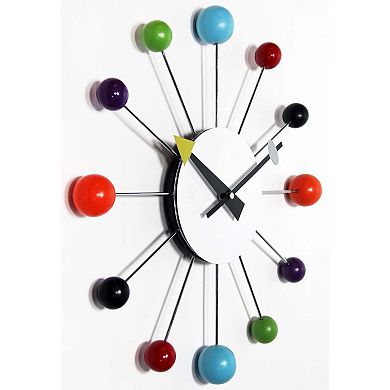 Infinity Instruments Orb Spoke Round Wall Clock