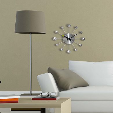 Infinity Instruments Orb Spoke Round Wall Clock