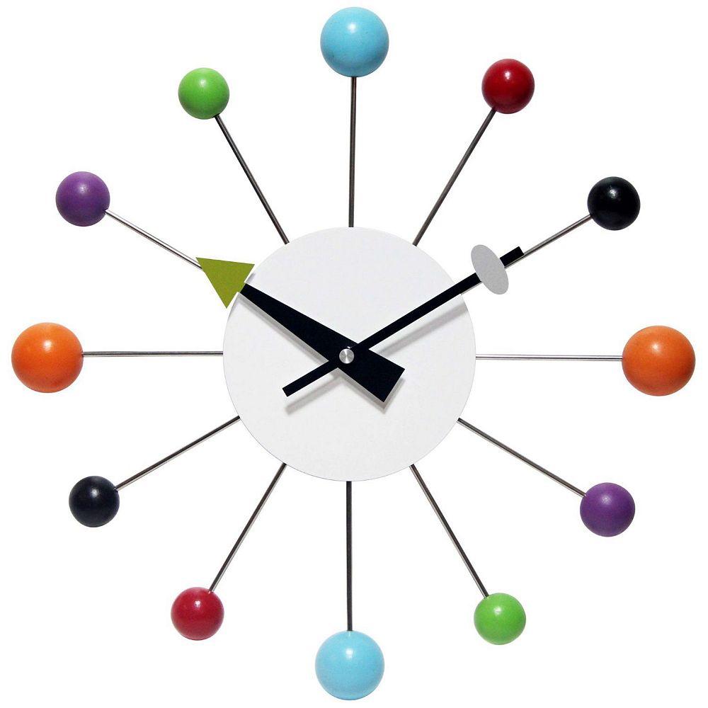 Infinity Instruments Orb Spoke Round Wall Clock