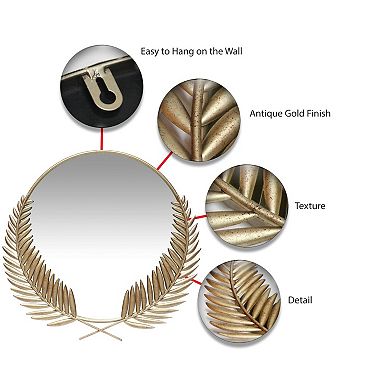 Infinity Instruments Empress Round Wall Mirror