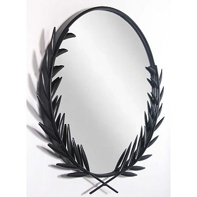 Infinity Instruments Emperor Leaves Round Wall Mirror
