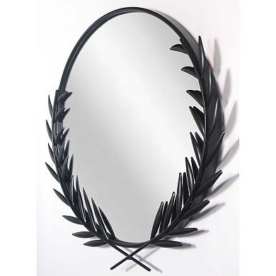 Infinity Instruments Emperor Leaves Round Wall Mirror