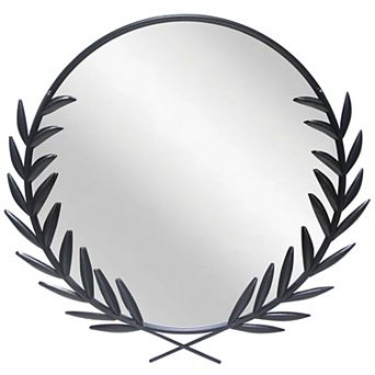 Infinity Instruments Emperor Leaves Round Wall Mirror