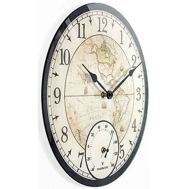 Infinity Instruments Orbis Outdoor Round Wall Clock