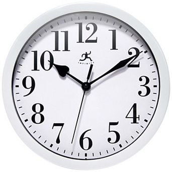 Infinity Instruments Classic White Wall Clock