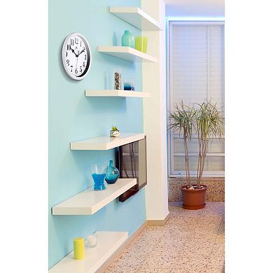 Infinity Instruments Classic White Wall Clock