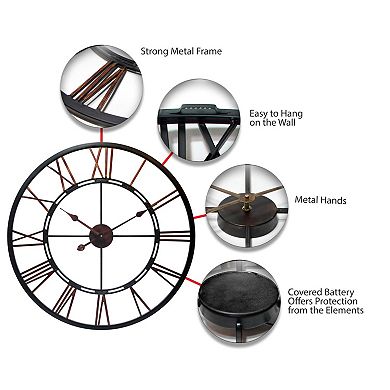 Infinity Instruments Fusion Round Wall Clock
