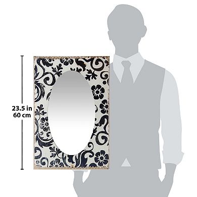 Infinity Instruments French Country Floral Wall Mirror