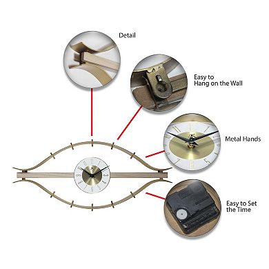 Infinity Instruments The Horus Eye Wall Clock