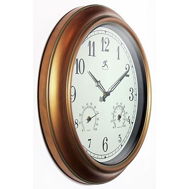 Infinity Instruments Craftsman Outdoor Round Wall Clock