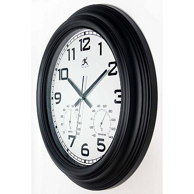 Infinity Instruments Classique Outdoor Round Wall Clock