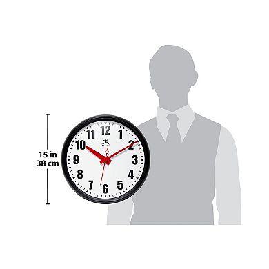 Infinity Instruments Impact Office Round Wall Clock