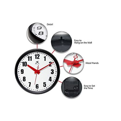 Infinity Instruments Impact Office Round Wall Clock