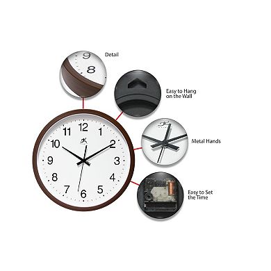 Infinity Instruments Office Round Wall Clock