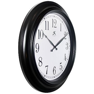 Infinity Instruments Classic Black Round Wall Clock