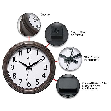 Infinity Instruments Fabrizio Round Wall Clock