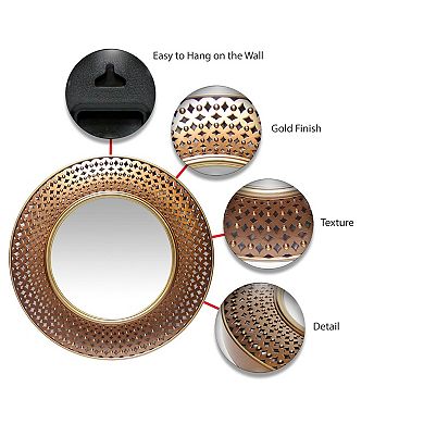Infinity Instruments Bolly Round Wall Mirror
