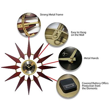 Infinity Instruments Orion Round Wall Clock