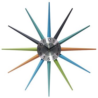 Infinity Instruments Stellar Starburst Wall Clock