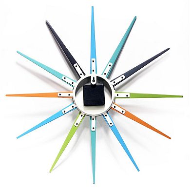 Infinity Instruments Stellar Starburst Wall Clock