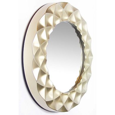 Infinity Instruments Glam Round Wall Mirror