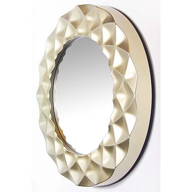 Infinity Instruments Glam Round Wall Mirror