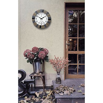 Infinity Instruments Faux Slate 2 Wall Clock