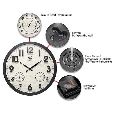 Infinity Instruments Concordia Wall Clock