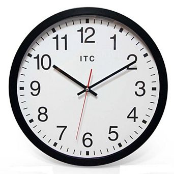Infinity Instruments ITC Obsidian Round Wall Clock
