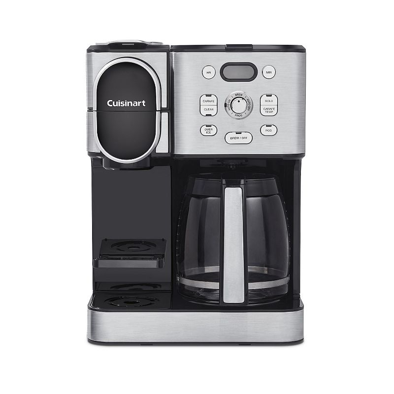 Cuisinart - 12 Cup 2-In-1 Coffee Center Coffeemaker - Black Stainless